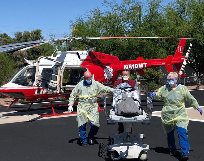 helicopter ambulance