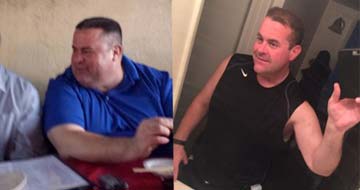 Before and after photo of Eric