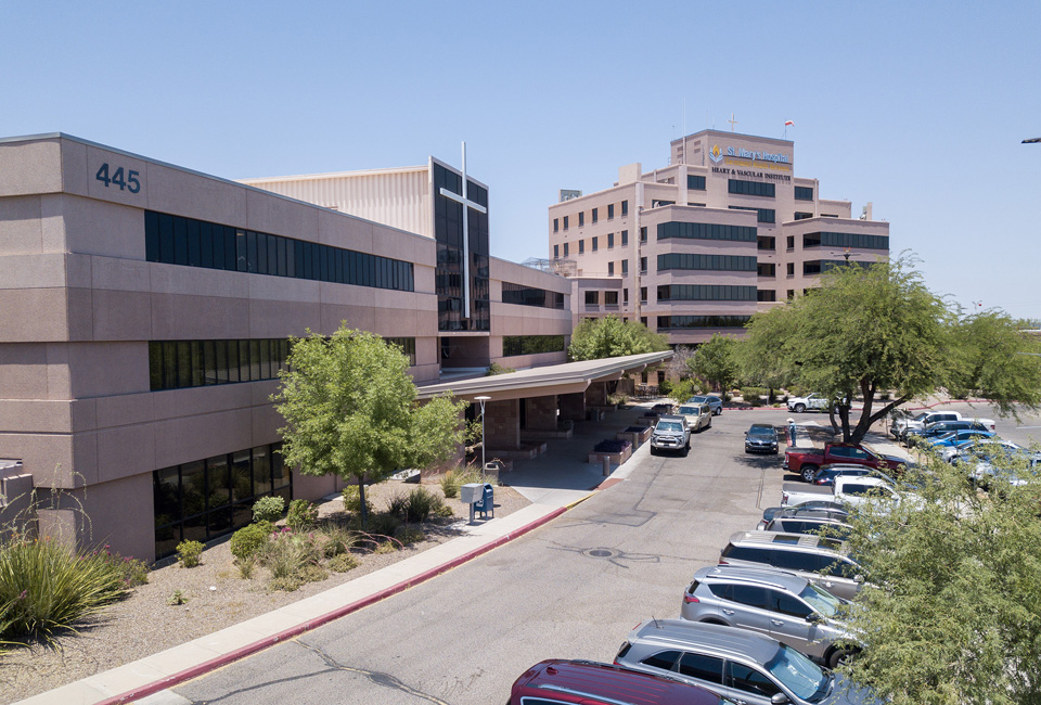 Exterior view of St. Mary's Hospital