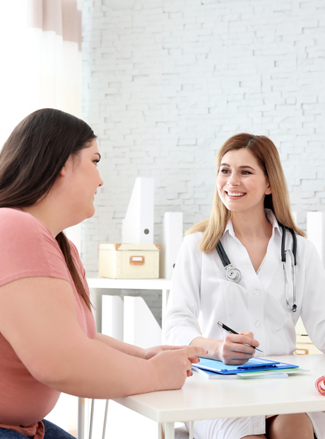 Doctor consulting a patient